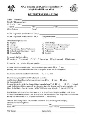 Beitrittsformular ArGe BB-GEO